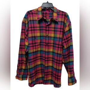 Van Laack flannel button down shirt